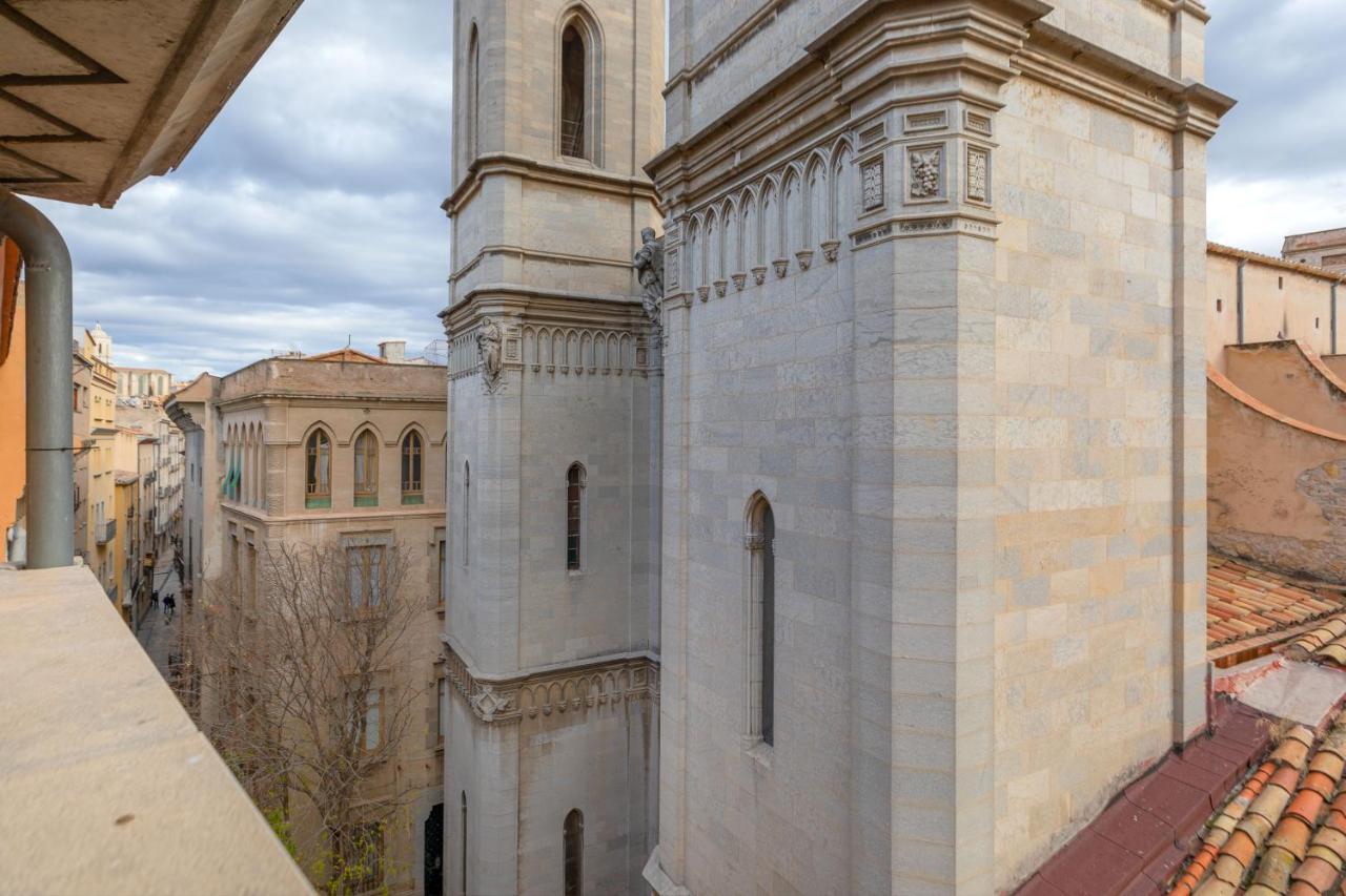 Flateli Placa Catalunya 10 Girona Eksteriør billede