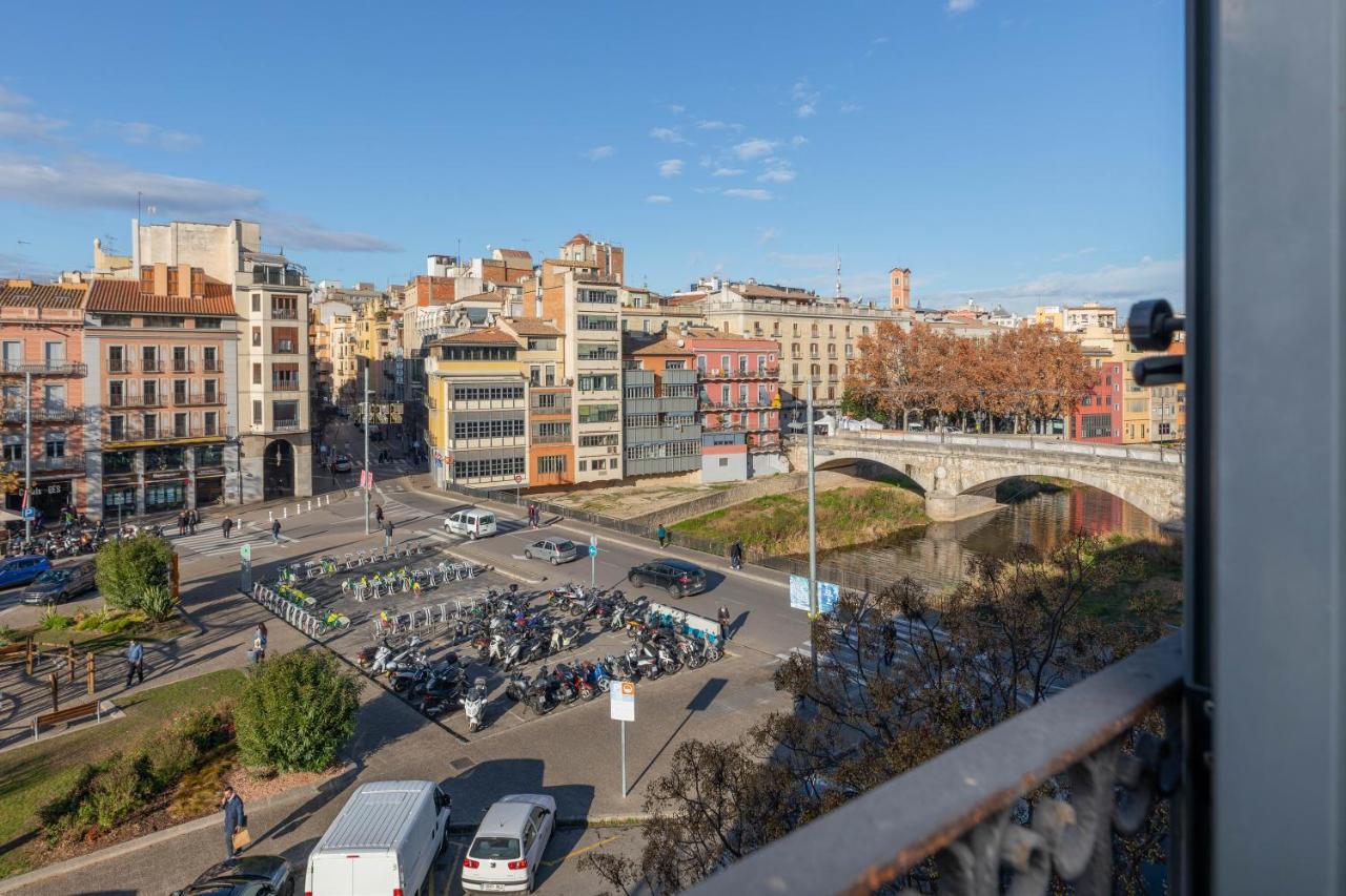 Flateli Placa Catalunya 10 Girona Eksteriør billede